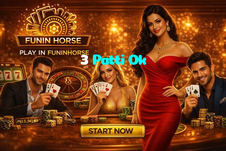 3 Patti Ok casino presented on mobile device in Pakistan with slots and live games