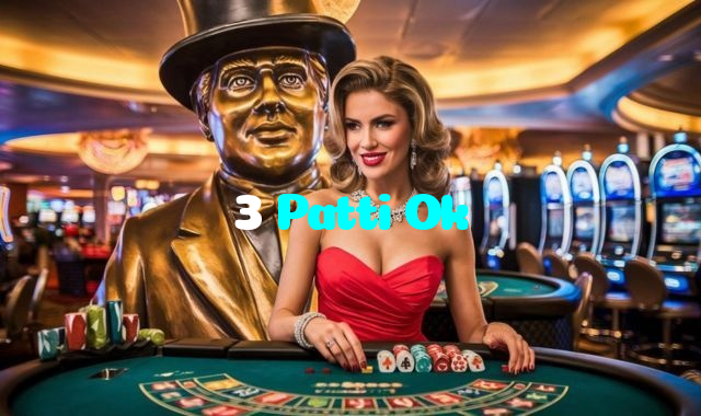 3 Patti Ok casino presented on mobile device in Pakistan with slots and live games